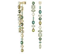 Swarovski Gema Drop Earrings, Multi-Coloured Crystals in a Gold-Tone Plated Setting, from the Gema Collection