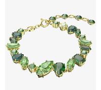 Swarovski Gema Gold Tone Mixed Cut Green Bracelet 5652822 M