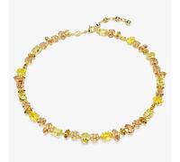 Swarovski Gema Gold Tone Plated Mixed Yellow Crystal Tennis Necklace 5718071