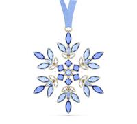 Swarovski Gema Holiday Ornament 5691042 - Unisex - Quartz - Glass Blue/Gold 9.3 x 0.7 x 7.5 cm