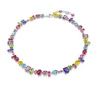 Swarovski Gema Necklace, Multi-Coloured Crystals in a Rhodium Plated Setting, from the Gema Collection