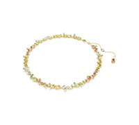 Swarovski Gema Tennis Necklace Mixed Cuts Multicoloured Gold-Tone Plated