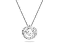 Swarovski Generation Pendant Necklace, White Crystals, Rhodium Plated from the Generation Collection