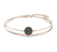 Swarovski Ginger bangle, Gray, Rose gold-tone plated