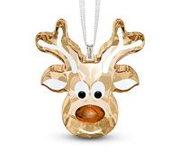 Swarovski Gingerbread Reindeer Ornament, Sparkling Reindeer, Swarovski Crystal Christmas Tree Ornament, part of the Joyful Ornaments Collection