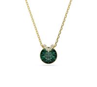 Swarovski Gold Bella V Green Round Cut Necklace