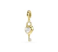 Swarovski Gold Idyllia Heart Key Charm