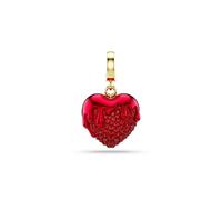 Swarovski Gold Idyllia Red Crystal Heart Charm