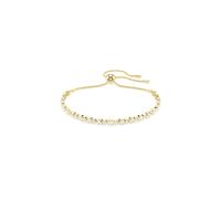 Swarovski Gold Matrix White Round Cut Tennis Bracelet