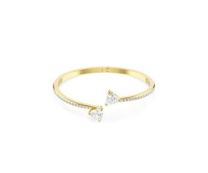 Swarovski Gold Mesmara White Heart Bangle