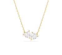 Swarovski Mesmera Necklace, White, Gold Plated