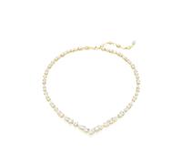 Swarovski Gold Mesmara White Mixed Cuts Necklace - 45cm