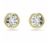 Swarovski Jewellery Swarovski Imber Round Cut Crystal Gold Tone Stud Earrings 0.7 x 0.7cm