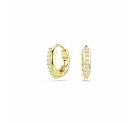Swarovski Gold Tone Plated Crystal Matrix Mini Hoop Earrings