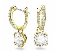 Swarovski Gold Tone Plated Crystal Stilla Drop Earrings