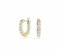 Swarovski Gold Tone Plated Matrix Vittore Hoop Earrings