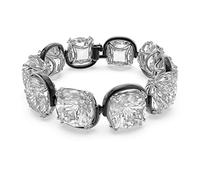 Swarovski Harmonia bracelet, Cushion cut, White, Mixed metal finish