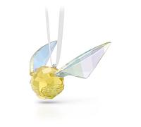 Swarovski Harry Potter Snitch Ornament, Yellow and Clear Crystal with a White Satin Ribbon, from the Swarovski Harry Potter Collection