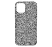 Swarovski High iPhone 12 Mini Case, Silver Tone Crystal Smartphone Case from the High Collection