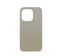 Swarovski High iPhone 15 Pro, Encrusted with Sparkling Gold Crystals, Compatible with the iPhone 15 Pro, from the Swarovski High Collection