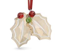 Swarovski Holiday Cheers Gingerbread Holly Leaves Ornament 5656277 - Swarovski Crystal