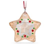 SWAROVSKI HOLIDAY CHEERS GINGERBREAD STAR ORNAMENT 5627610 MINT BOXED RETIRED