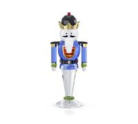 Swarovski Holiday Cheers Large Blue Nutcracker Ornament 5680228 - Crystal