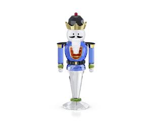 Swarovski Holiday Cheers Large Blue Nutcracker Ornament 5680228 - Polished - Crystal