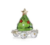 Swarovski Holiday Cheers Train Wagon Annual Edition 2026 5732577 - Unisex - Glass Gold/Green/Red/Transparent 3.7 x 2.4 x 3.8 cm