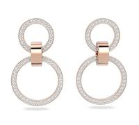 Swarovski Hollow Hoop White Rose Gold-tone Plated Earrings 5636502