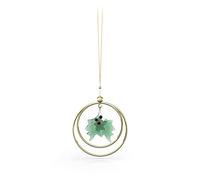 SWAROVSKI Holly Leaves Holiday Ornament, Clear Crystals