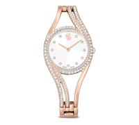 Swarovski Watches Swarovski Hyperbola Crystal Bangle Rose Gold Tone Stainless Steel Watch