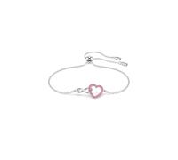 Swarovski Hyperbola Bracelet Heart And Infinity Pink Rhodium Finished
