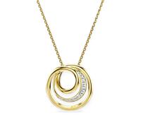 Swarovski Hyperbola circle-pendant necklace - Gold OS