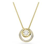 Swarovski Hyperbola Collection, Round Cut, White, Gold-Tone Plated