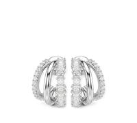 Swarovski Hyperbola crystal-embellished multi-hoop earrings - Silver One Size