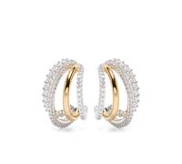 Swarovski Hyperbola crystal-embellished multi-hoop earrings - Silver OS