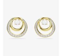 Swarovski Hyperbola Gold Tone Plated Crystal Stud Earrings 5740407