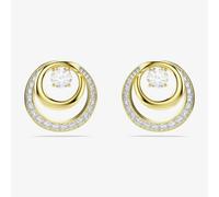 Swarovski Hyperbola Gold Tone Plated Crystal Stud Earrings 5740407