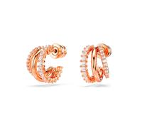Swarovski Hyperbola Hoop Earrings Rosegoldplated Stainless Steel 5698702 - Woman Rose gold 13 mm
