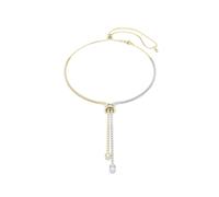 Swarovski Hyperbola Y Necklace Round Cut Knot White Mix Finish