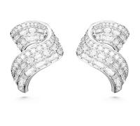 Swarovski Hyperbola Pierced Stud Earrings, White Carbon Neutral Crystals in Mixed Cuts, from the Hyperbola Collection