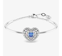 Swarovski Hyperbola Rhodium Plated Blue Heart Bracelet 5680393