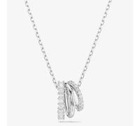 Swarovski Hyperbola Rhodium Plated Three Hoop Necklace 5737064