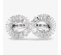 Swarovski Hyperbola Infinity Rhodium Plated Cocktail Ring