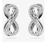 Swarovski Hyperbola Rhodium Plated White Infinity Earrings 5687269