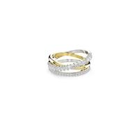 Swarovski Hyperbola ring, Mixed cuts, White, Mixed metal finish
