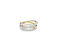 Swarovski Hyperbola ring, Mixed cuts, White, Mixed metal finish