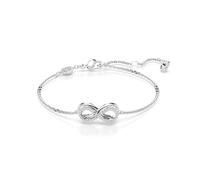 Swarovski Hyperbola Silver Tone 6+2" Zirconia Infinity Chain Bracelet