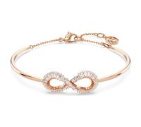 Swarovski Hyperbola White Rose Gold-tone Plated Infinity Bangle 5679443 - - Crystal / Rose Gold-tone Plated